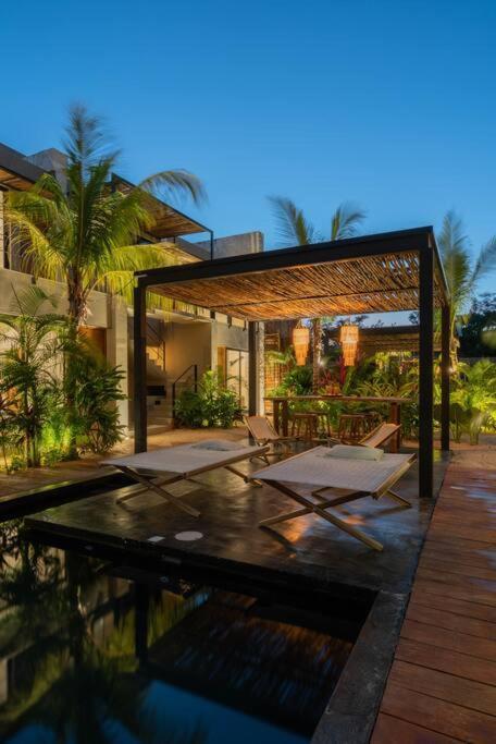 Ferienwohnung Departamento Boho Chic, Alberca Privada , Centrico Tulum Exterior foto